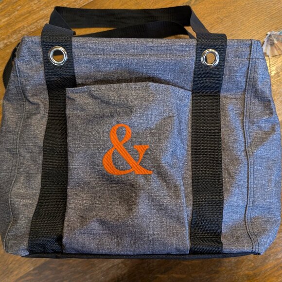 Thirty-one utility tote embroidered grey black - Picture 2 of 4